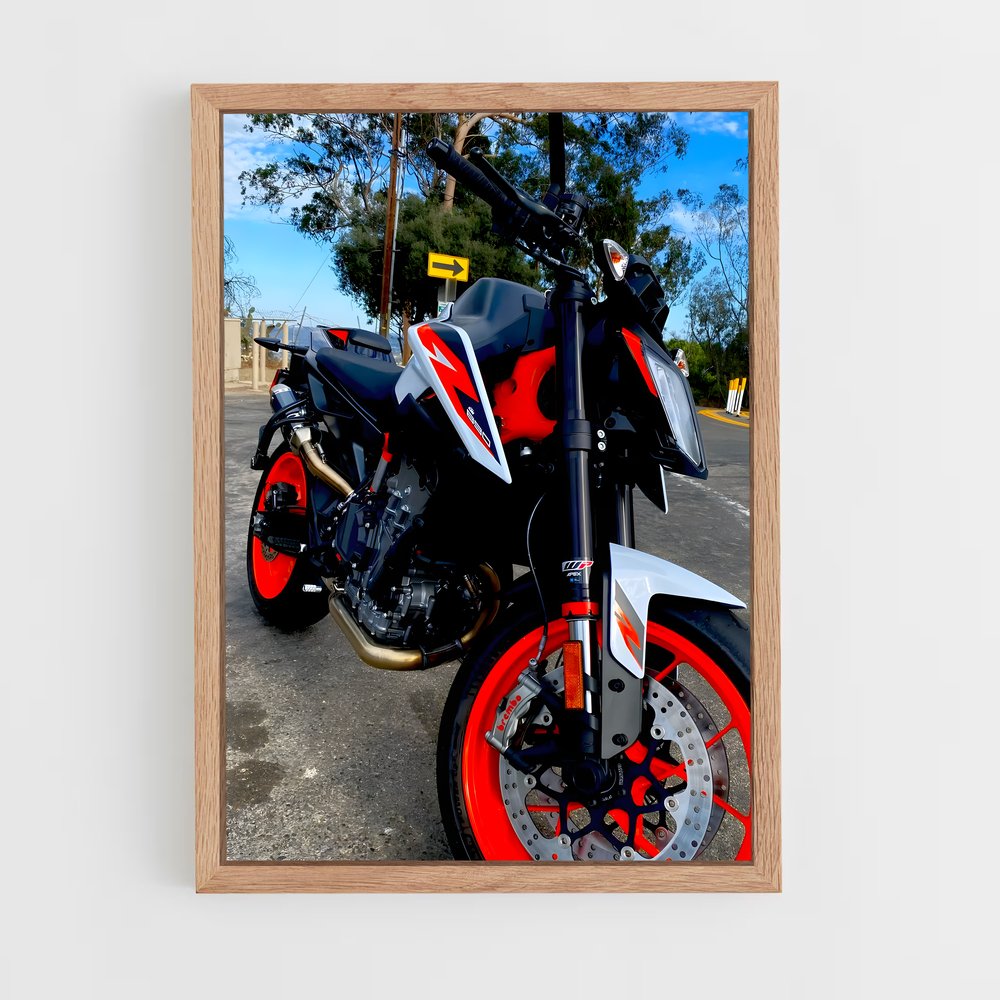 Poster magnifique duc r – affiche KTM Moto (vue 4)